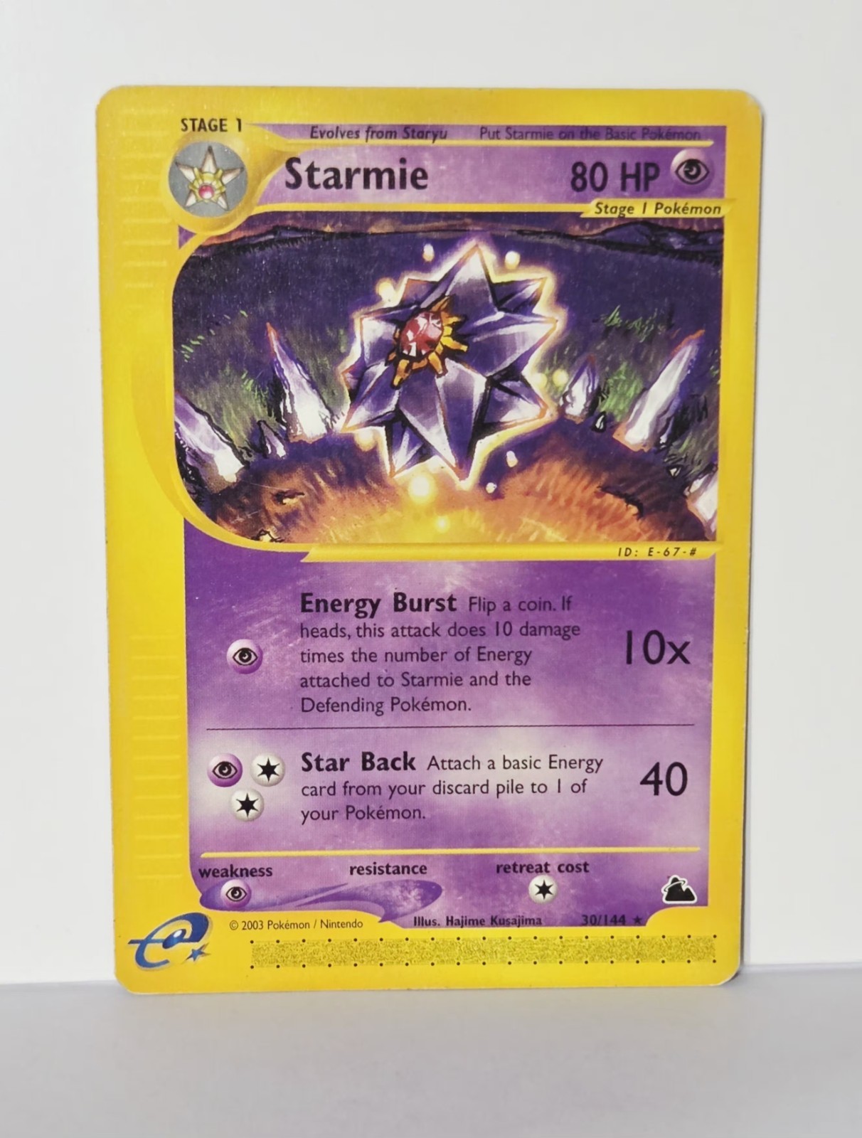 Starmie 30/144 Skyridge Rare WoTC E-reader Non Holo Pokemon 2003 