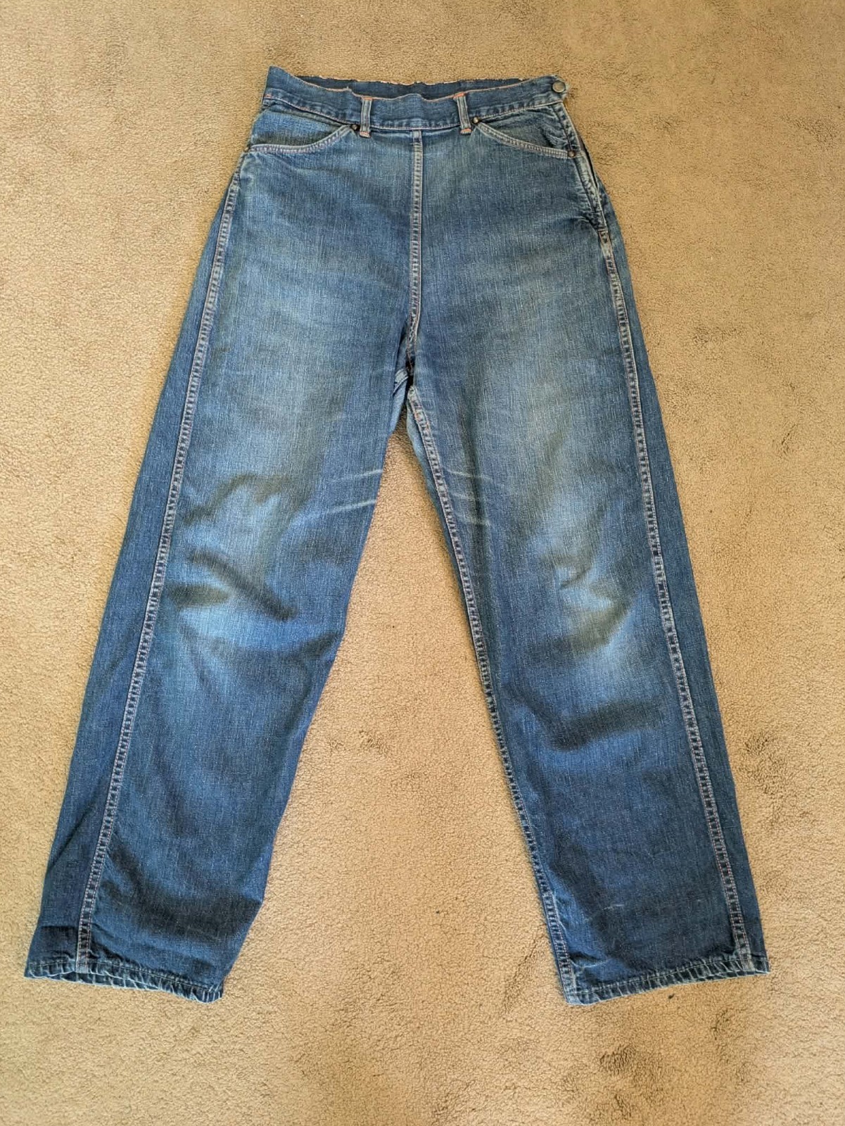 1950s blue side-zip Ranch Craft jeans