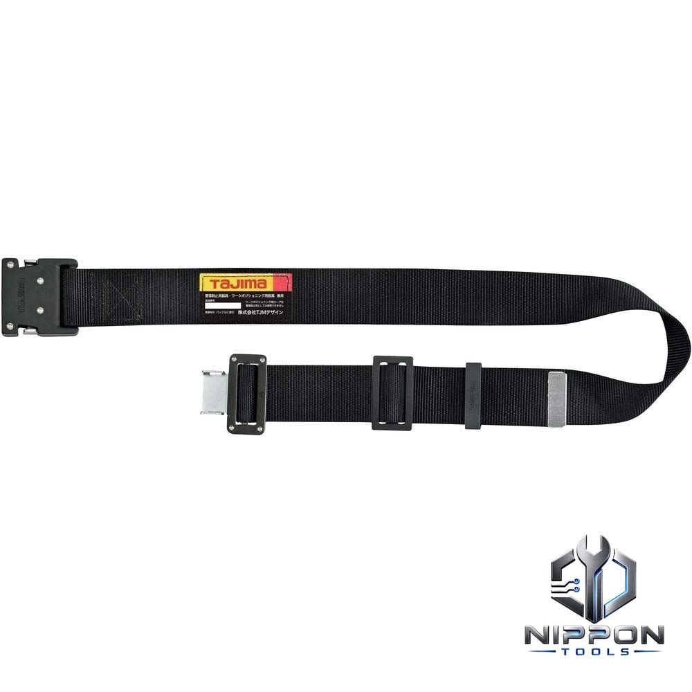Tajima BWBM125-BK Work Belt Black Aluminum Buckle 125cm Japan Ships