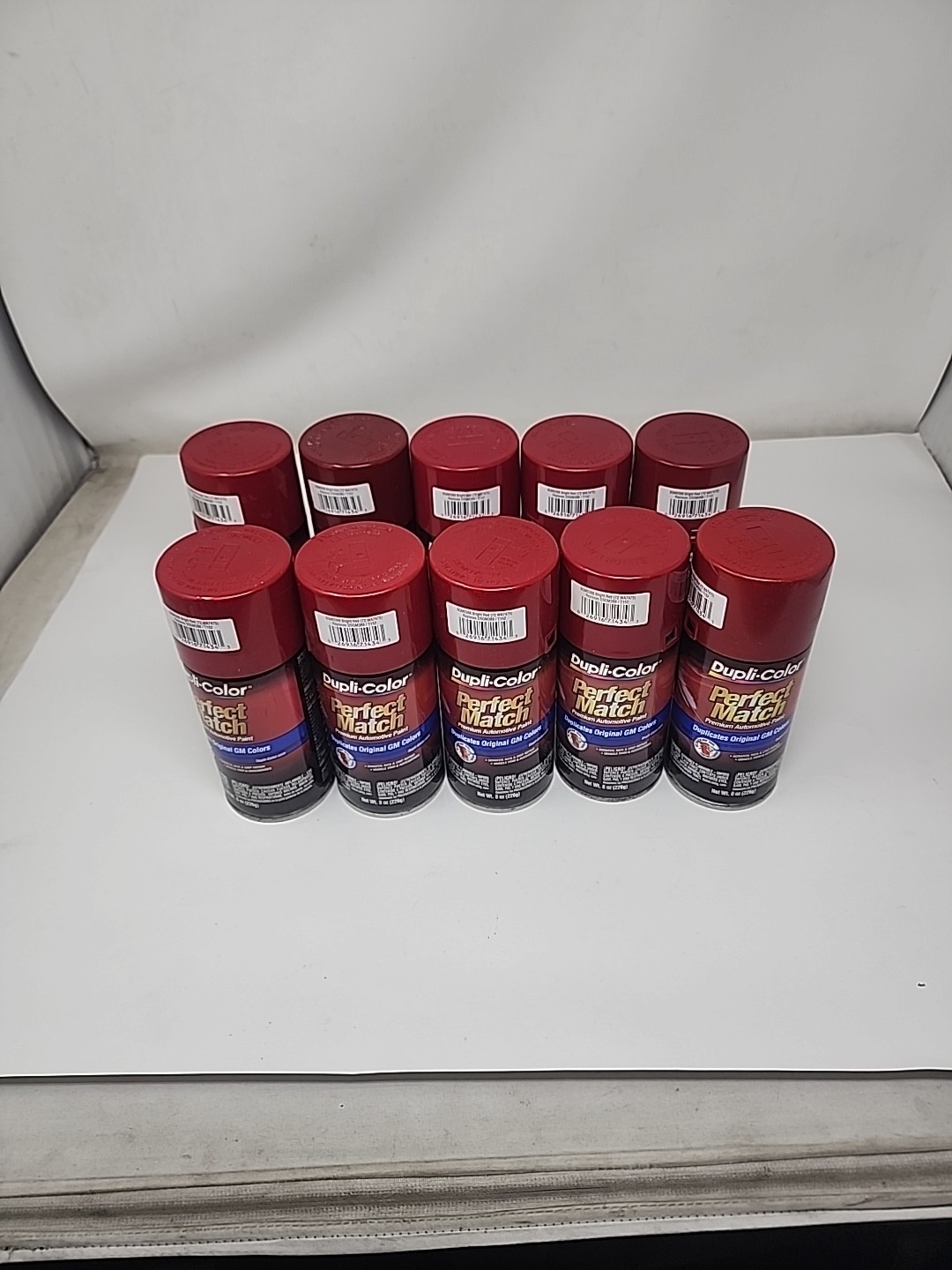 10 Pack Dupli-Color Perfect Match Premium Auto Paint GM Bright Red BGM0388 8 OZ 10 Pack Dupli-Color Perfect Match Premium Auto Paint GM Bright Red BGM0388 8 OZ
