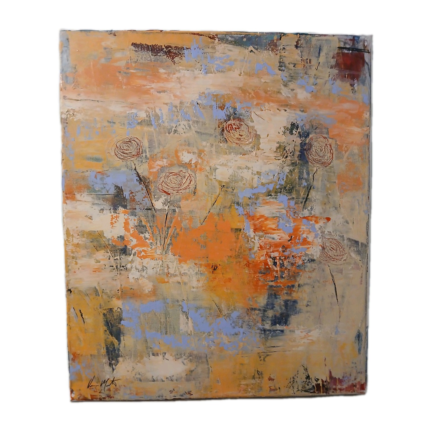 Original Abstract Acrylic Painting On Canvas. By Vincent Martin Original Abstract Acrylic Painting On Canvas. By Vincent Martin