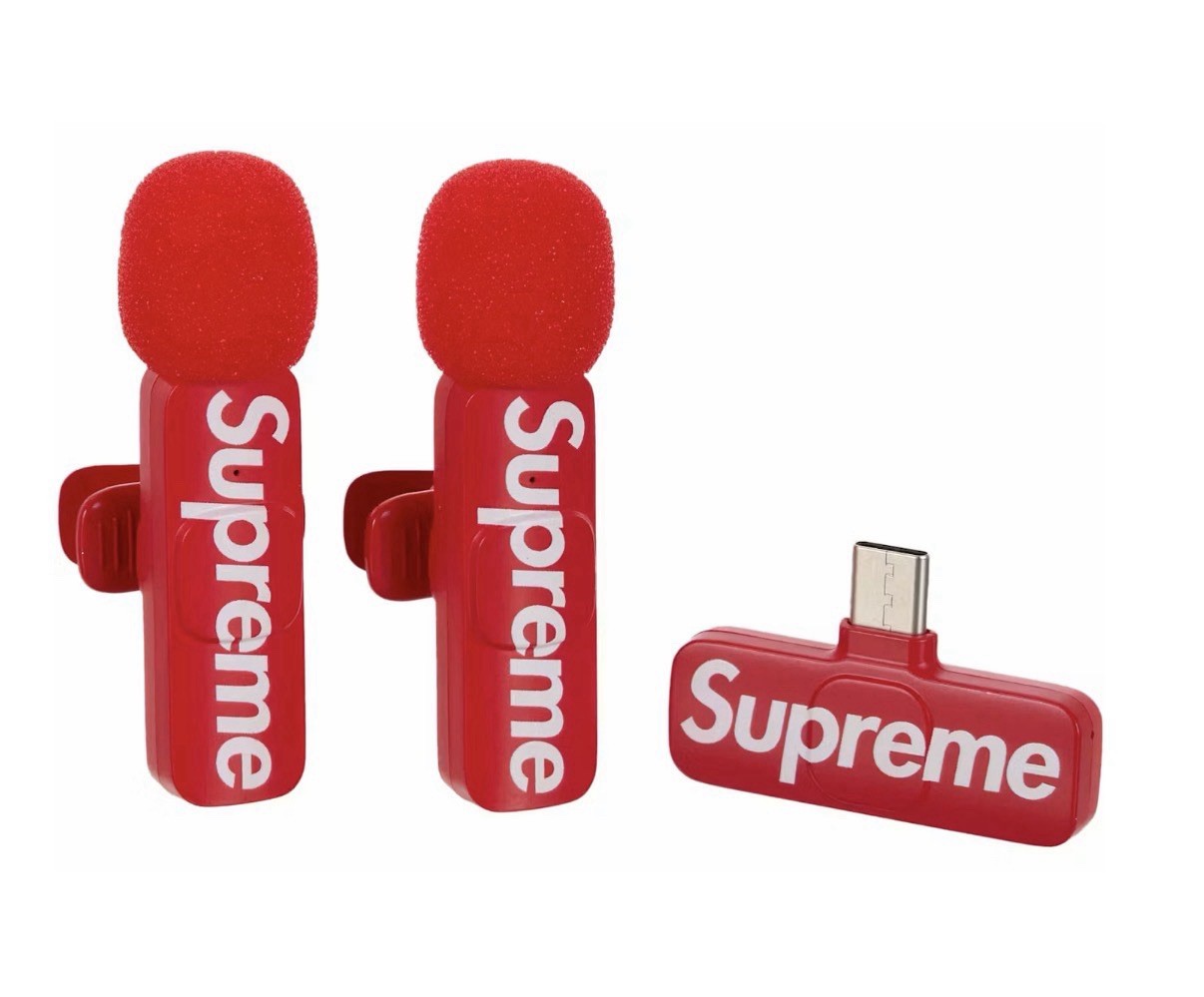 Supreme Mini Mics Set of 2 FW26 Red Microphone Accessory Supreme Mini Mics Set of 2 FW26 Red Microphone Accessory