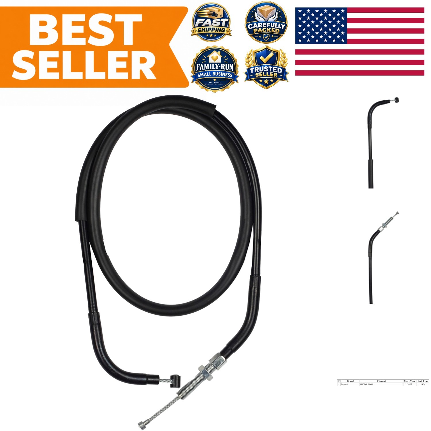 Motorcycle Clutch Cable Compatible with Suzuki GSX-R 1000 2003-2004/ 58200-18G00 Motorcycle Clutch Cable Compatible with Suzuki GSX-R 1000 2003-2004/ 58200-18G00