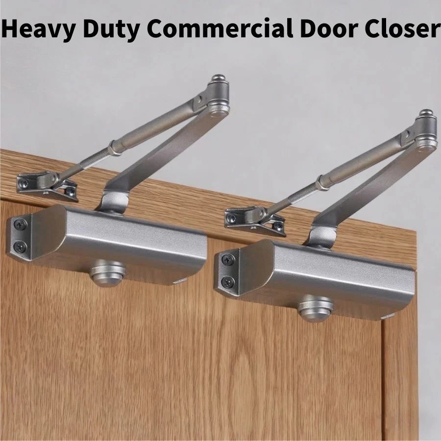 2X 187LB Commercial Door Closer Heavy Duty Residential Hydraulic Auto DoorCloser
