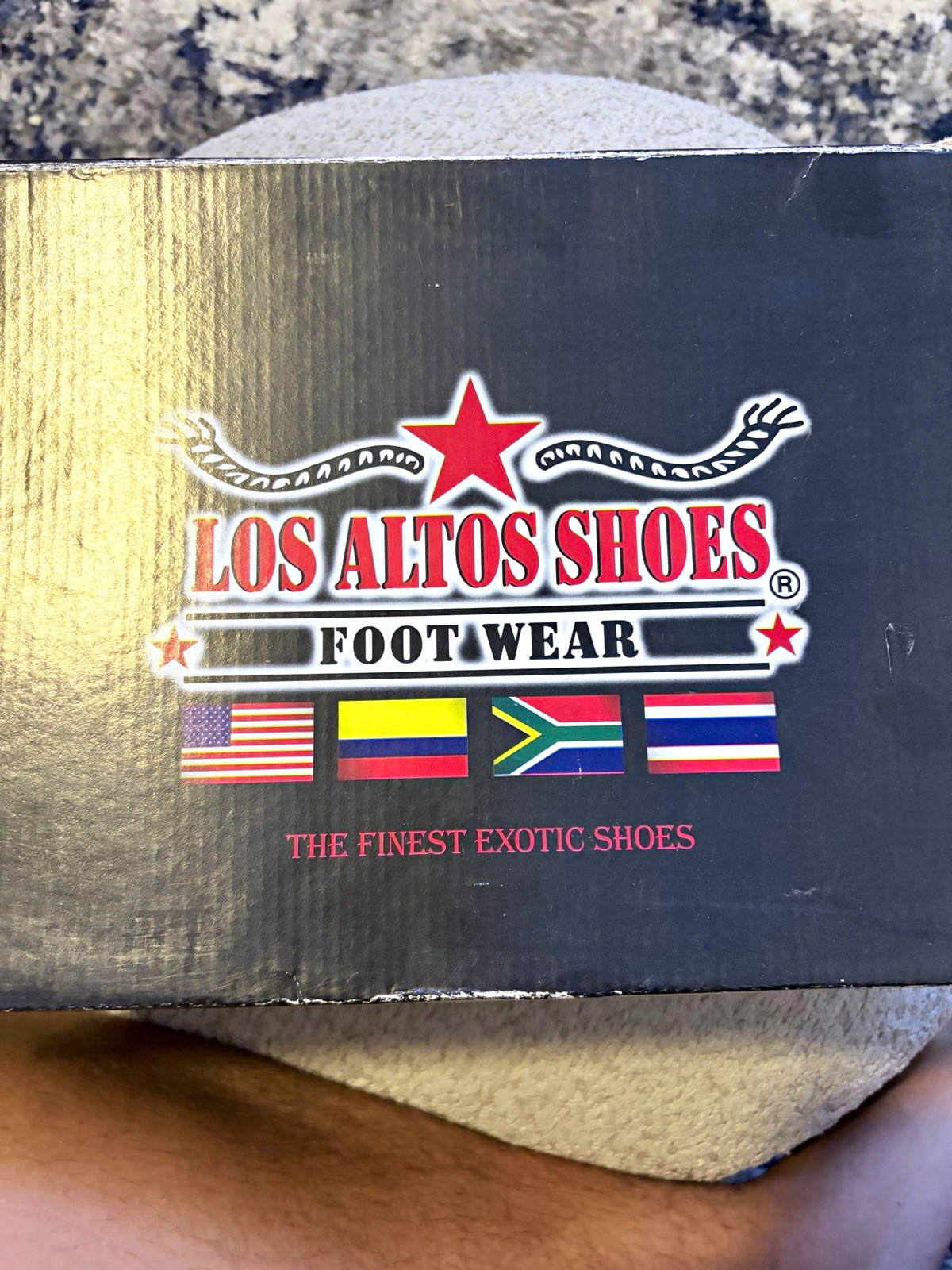 Los Altos Boots Black Crocodile Leather Lace-Up Sneakers Men\'s US 12 EE Los Altos Boots Black Crocodile Leather Lace-Up Sneakers Men\'s US 12 EE