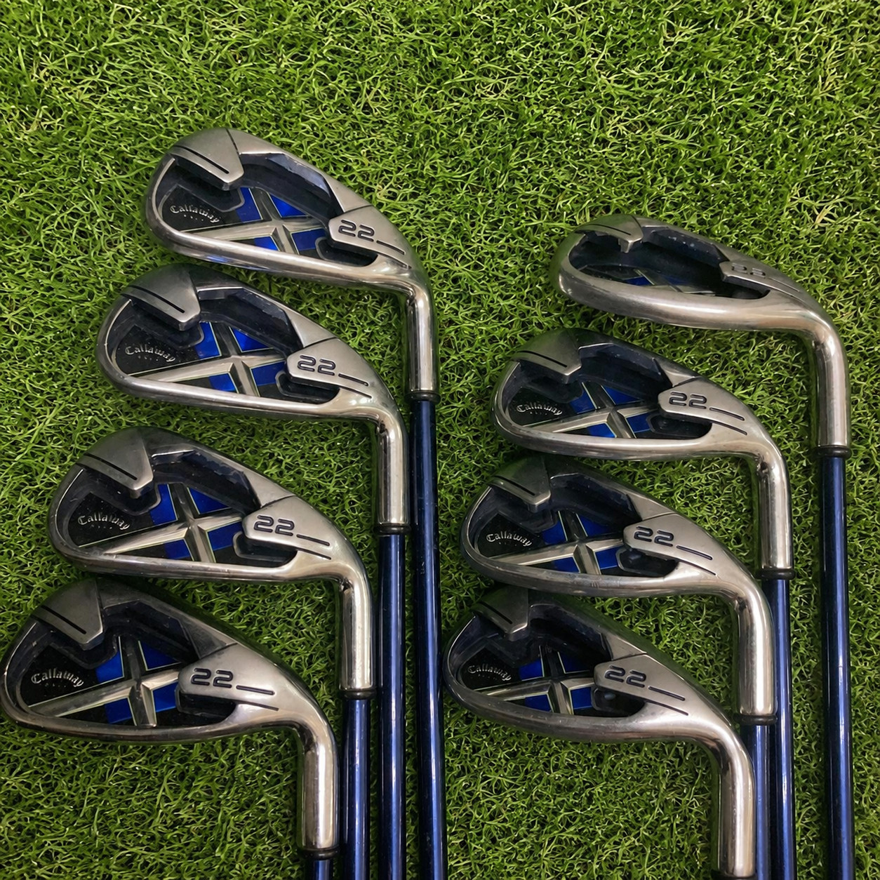 Callaway X-22 X22 Iron Set 8pcs 5-PW,AW,SW X SERIES 65i SR Flex RH
