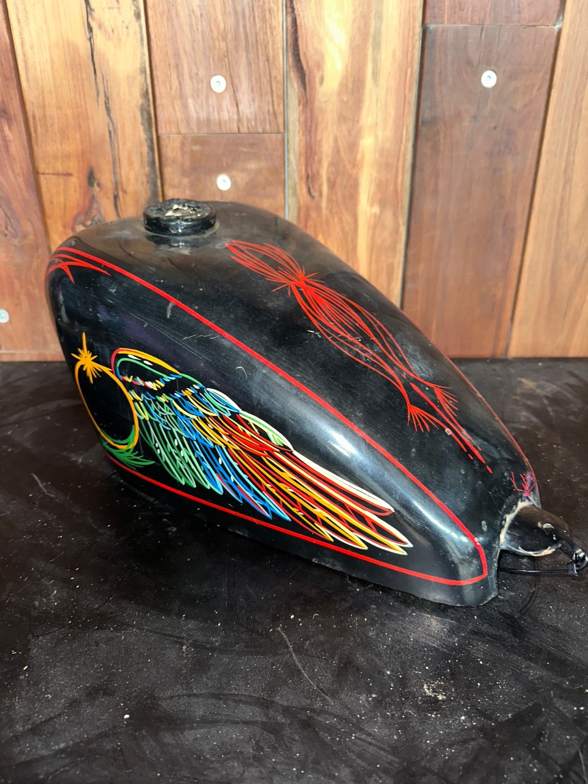 Original Early Sportster Gas Tank Chopper Harley Panhead Knucklehead Original Early Sportster Gas Tank Chopper Harley Panhead Knucklehead