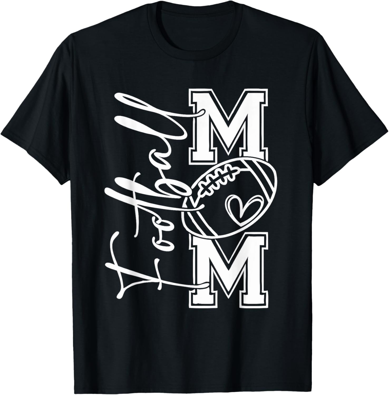 Football Mom Football Mom Football Mom Football Football Mom T-Shirt