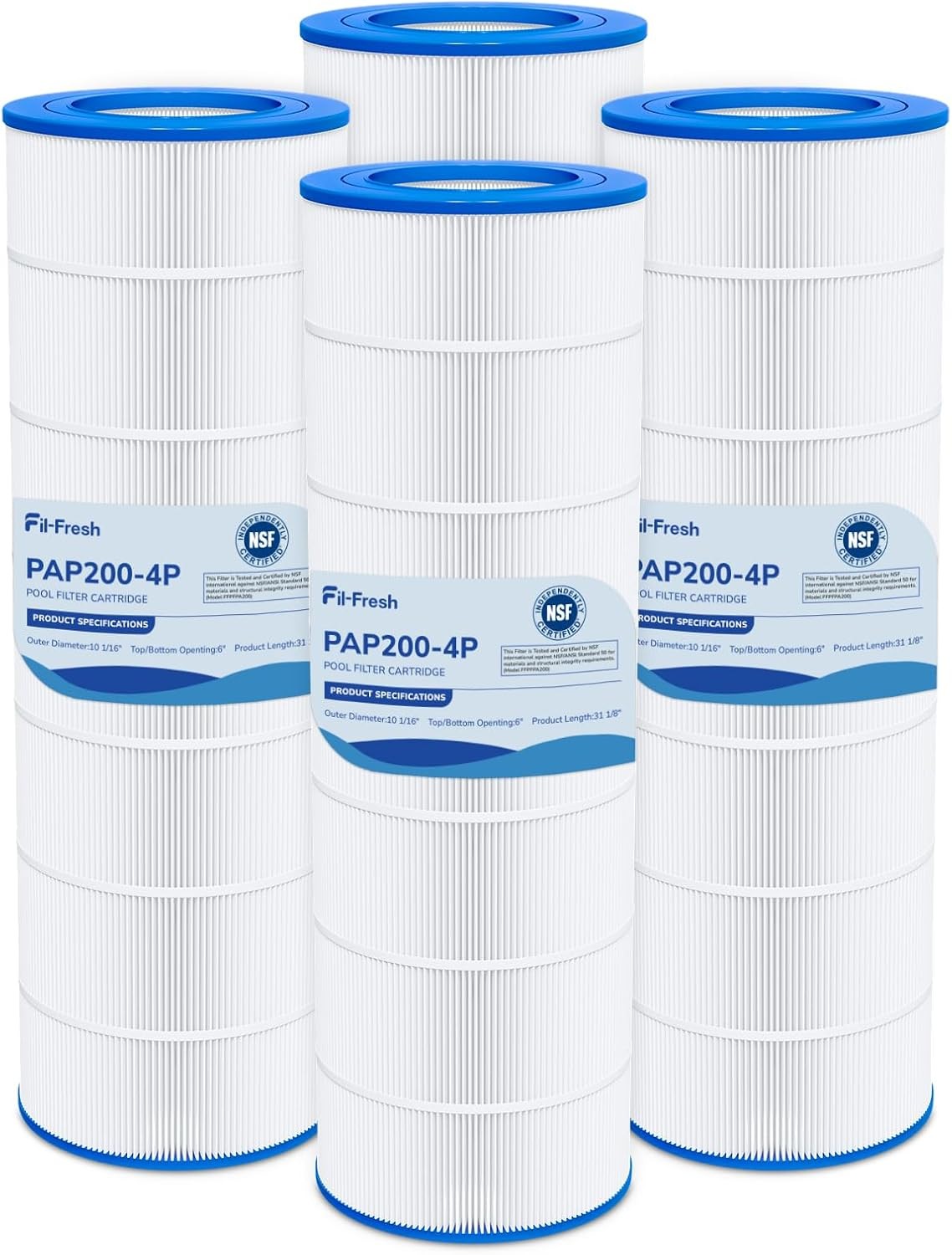 4pk C-9419 Filbur FC-0688 931-220 PAP200 SP200 Clean and Clear 200 CC200 Filter