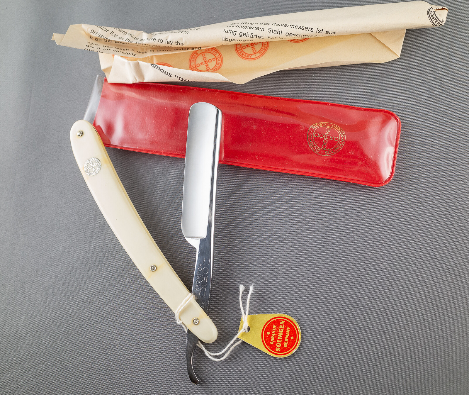 New Unused NOS Dorko 42 Solingen Straight Razor High Carbon Steel New Unused NOS Dorko 42 Solingen Straight Razor High Carbon Steel