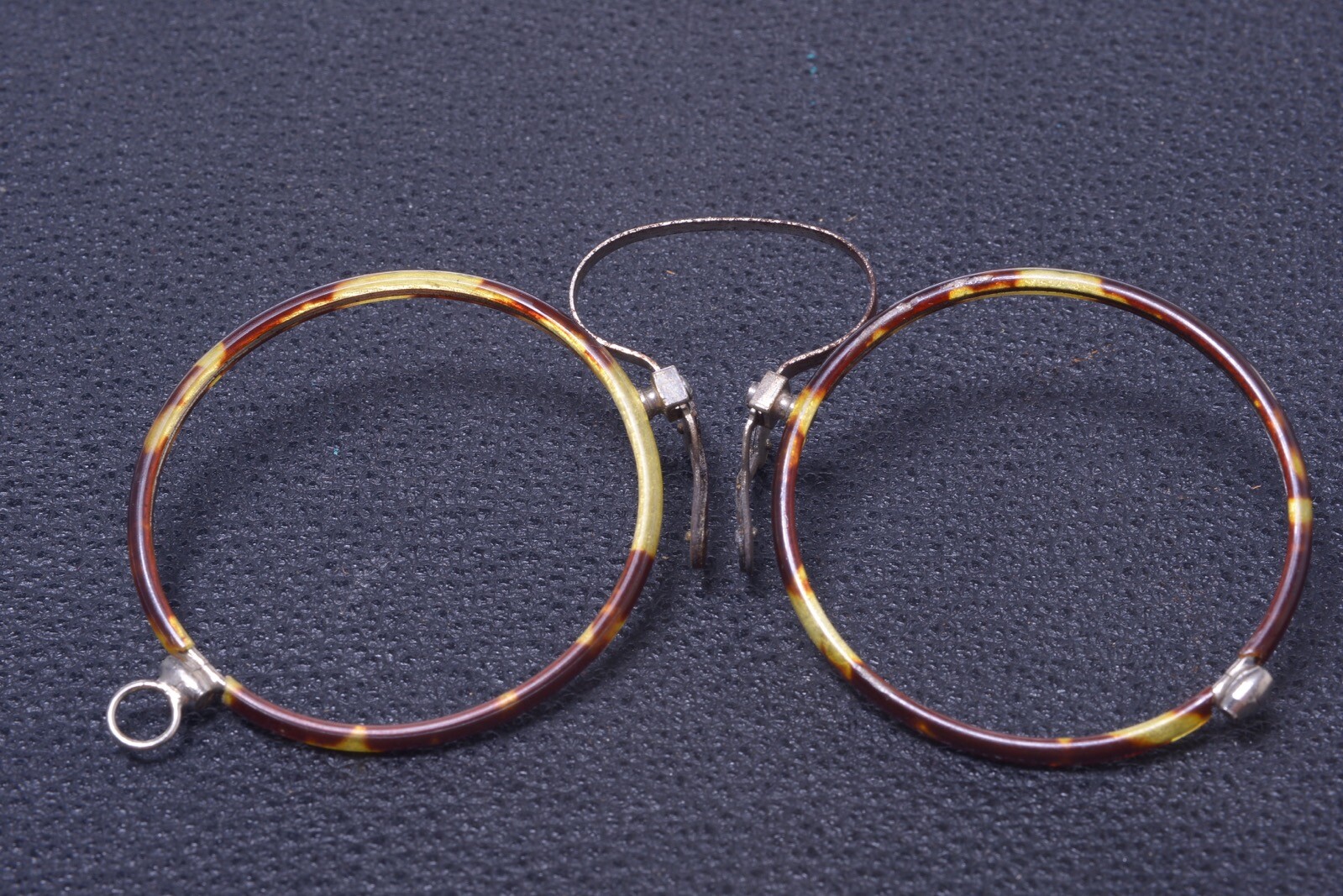 ✅ 1 ANTIQUE TORTOISE PINCH PINCE NEZ READING NOSE GLASSES *UNUSED* FRAMES ONLY