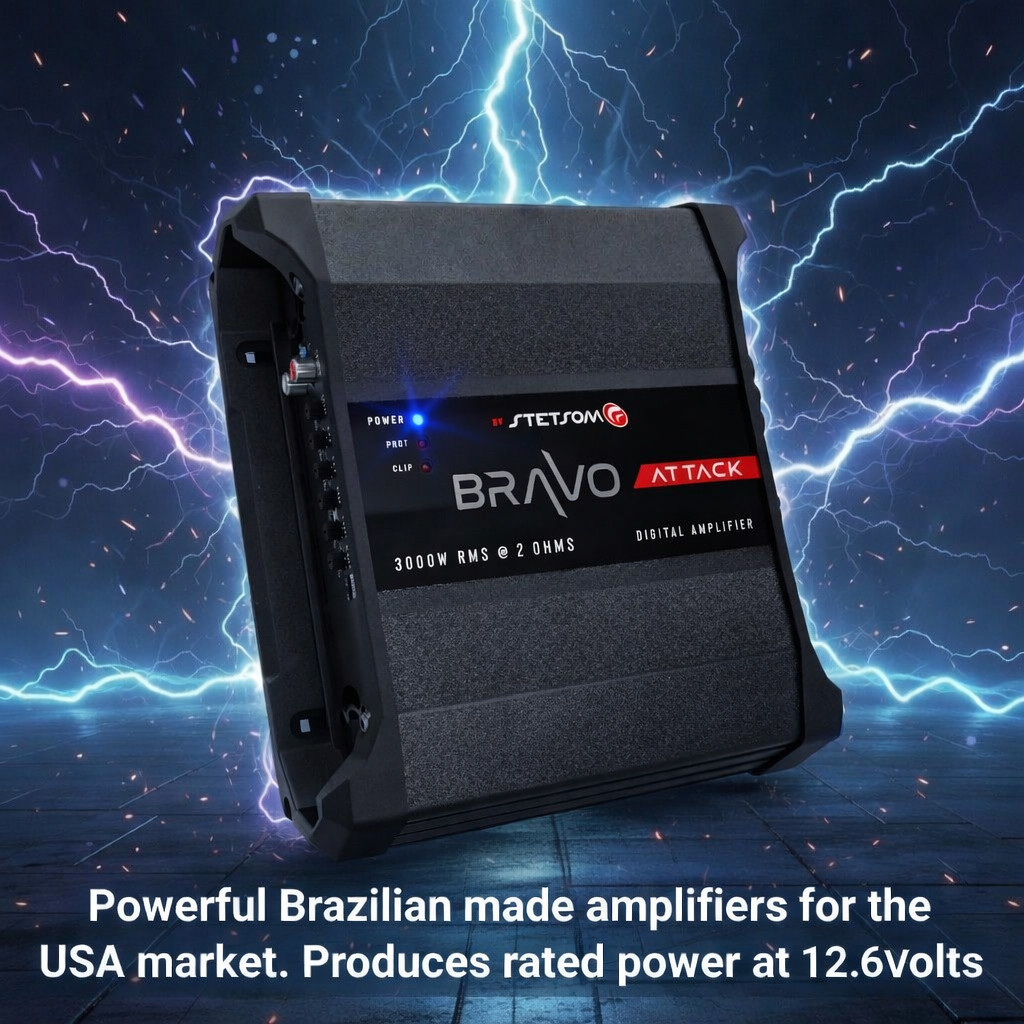 STETSOM BRAVO ATTACK 3000 2OHM 3000W RMS + SAME DAY SHIPPING FROM USA