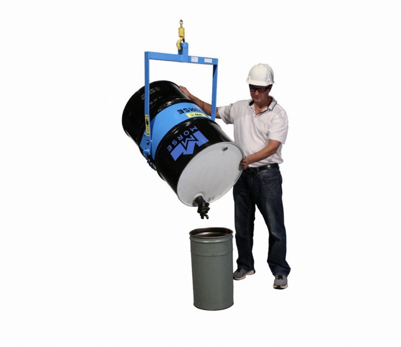 MORSE 85A MANUAL TILT 55 GALLON DRUM CARRIER, 800 LB CAPACITY, 8PGH4, NEW MORSE 85A MANUAL TILT 55 GALLON DRUM CARRIER, 800 LB CAPACITY, 8PGH4, NEW