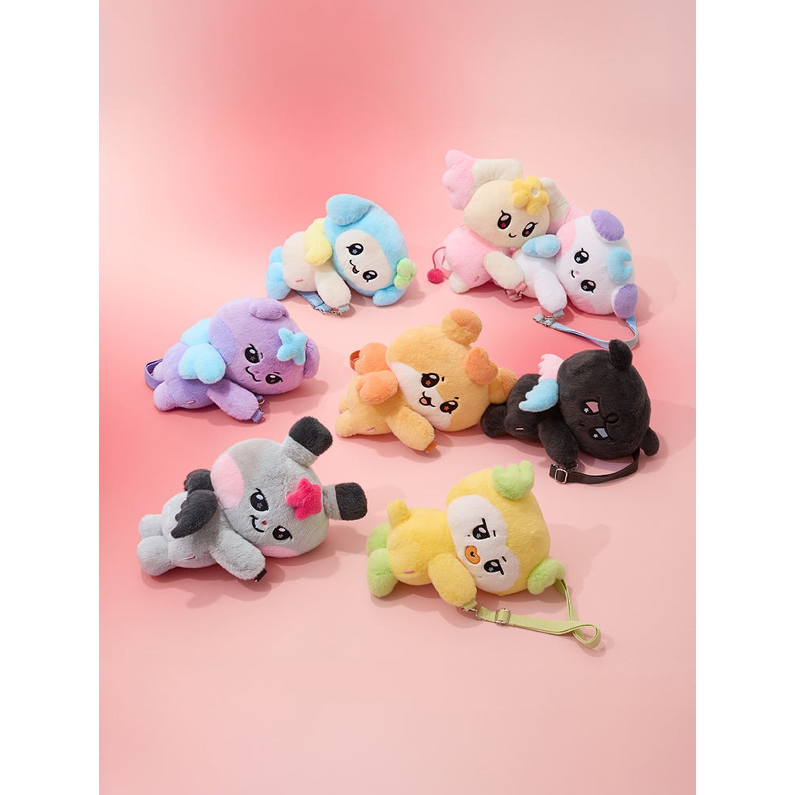 ATEEZ MIGHTEEZ Rock The Stage Plush Doll Crossbody Bag Photocard Official Korea