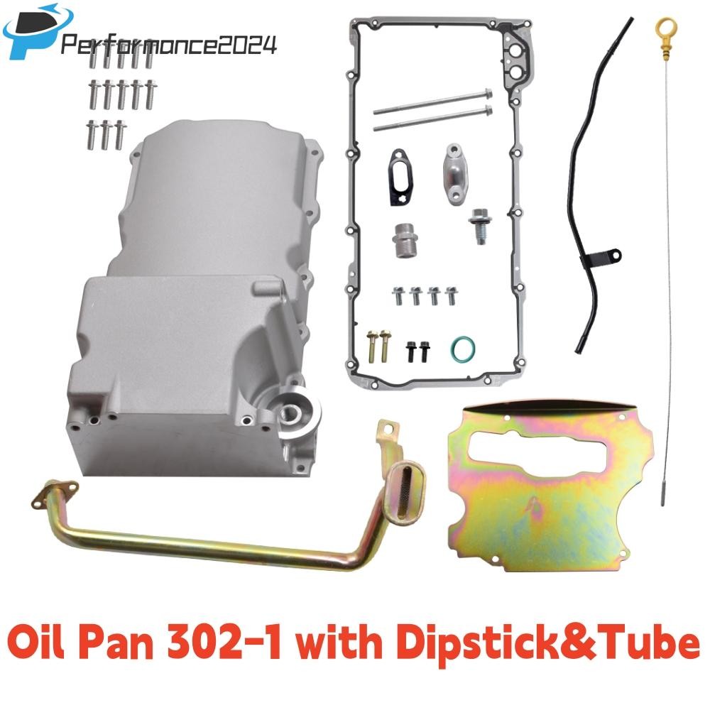 LS Swap Aluminum Oil Pan Retrofit Kit Low Profile For LS1 LS2 LS3 4.8 5.3 6.0