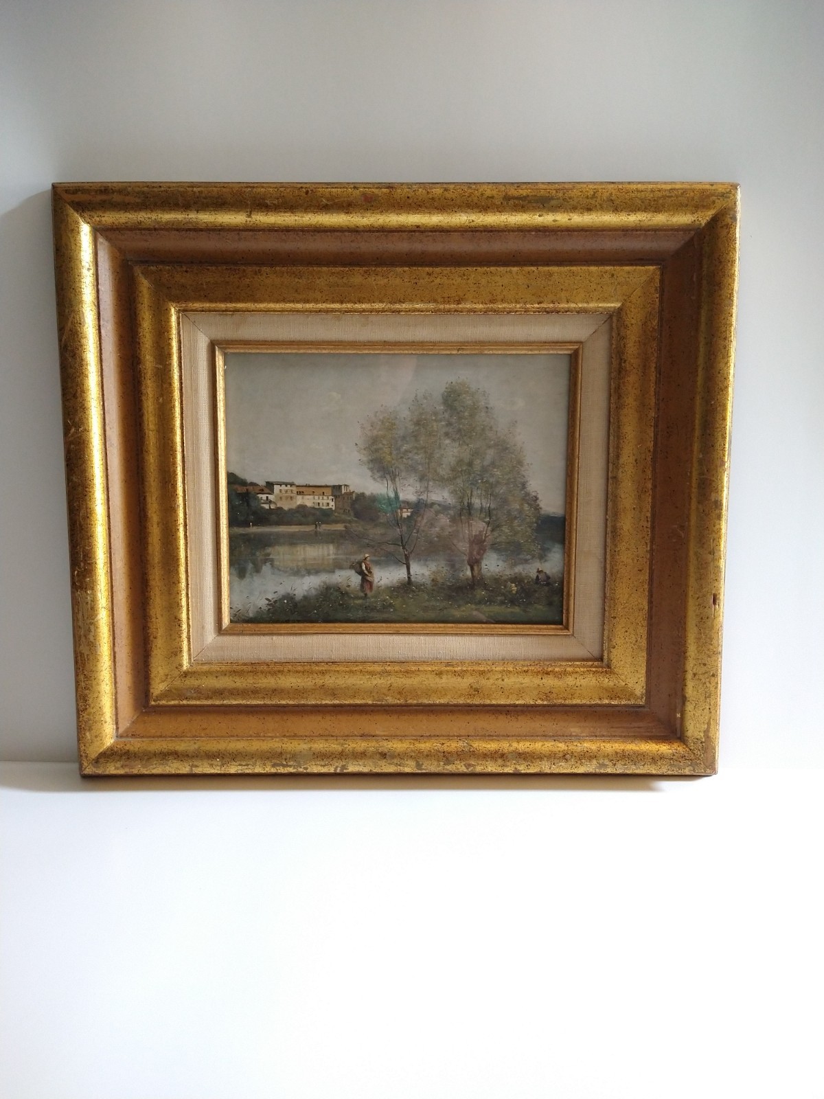 French Oil Painting Reproduction Jean-Baptiste-Camille Corot, 8.5in French Oil Painting Reproduction Jean-Baptiste-Camille Corot, 8.5in