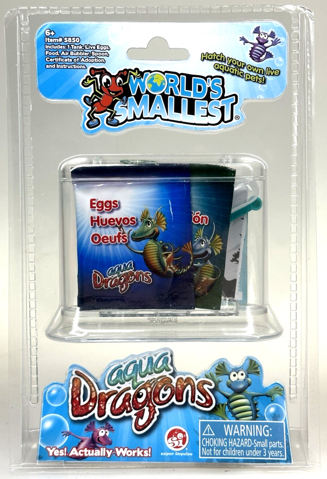 Worlds Smallest AQUA DRAGONS Live Aquatic Pets Tank Hatch Grow Brine Shrimp Worlds Smallest AQUA DRAGONS Live Aquatic Pets Tank Hatch Grow Brine Shrimp