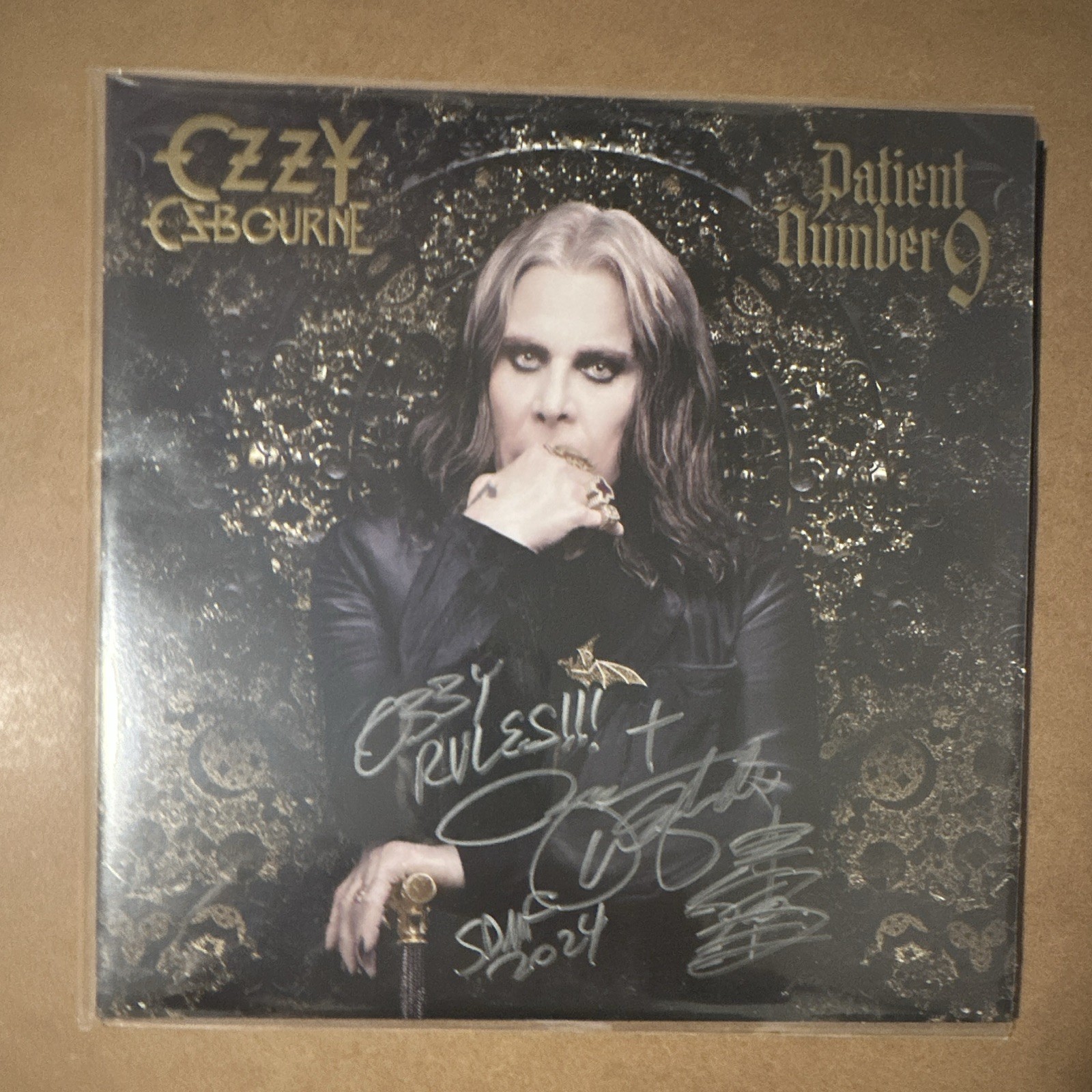 Ozzy Osbourne Patient Number 9 Signed by Zakk Wylde Original Music Record Ozzy Osbourne Patient Number 9 Signed by Zakk Wylde Original Music Record