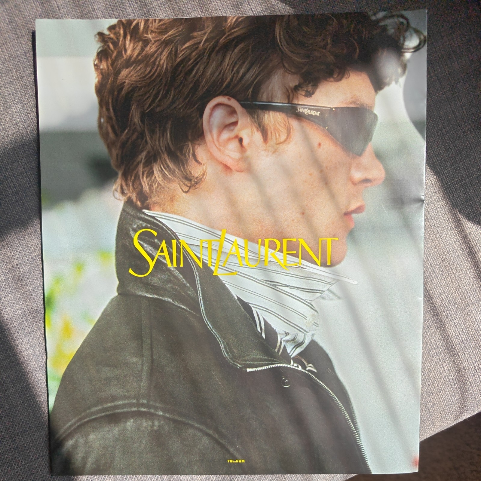 CONNER STORRIE New York Times T Style Magazine Sept 2026 Saint Laurent ad insert CONNER STORRIE New York Times T Style Magazine Sept 2026 Saint Laurent ad insert