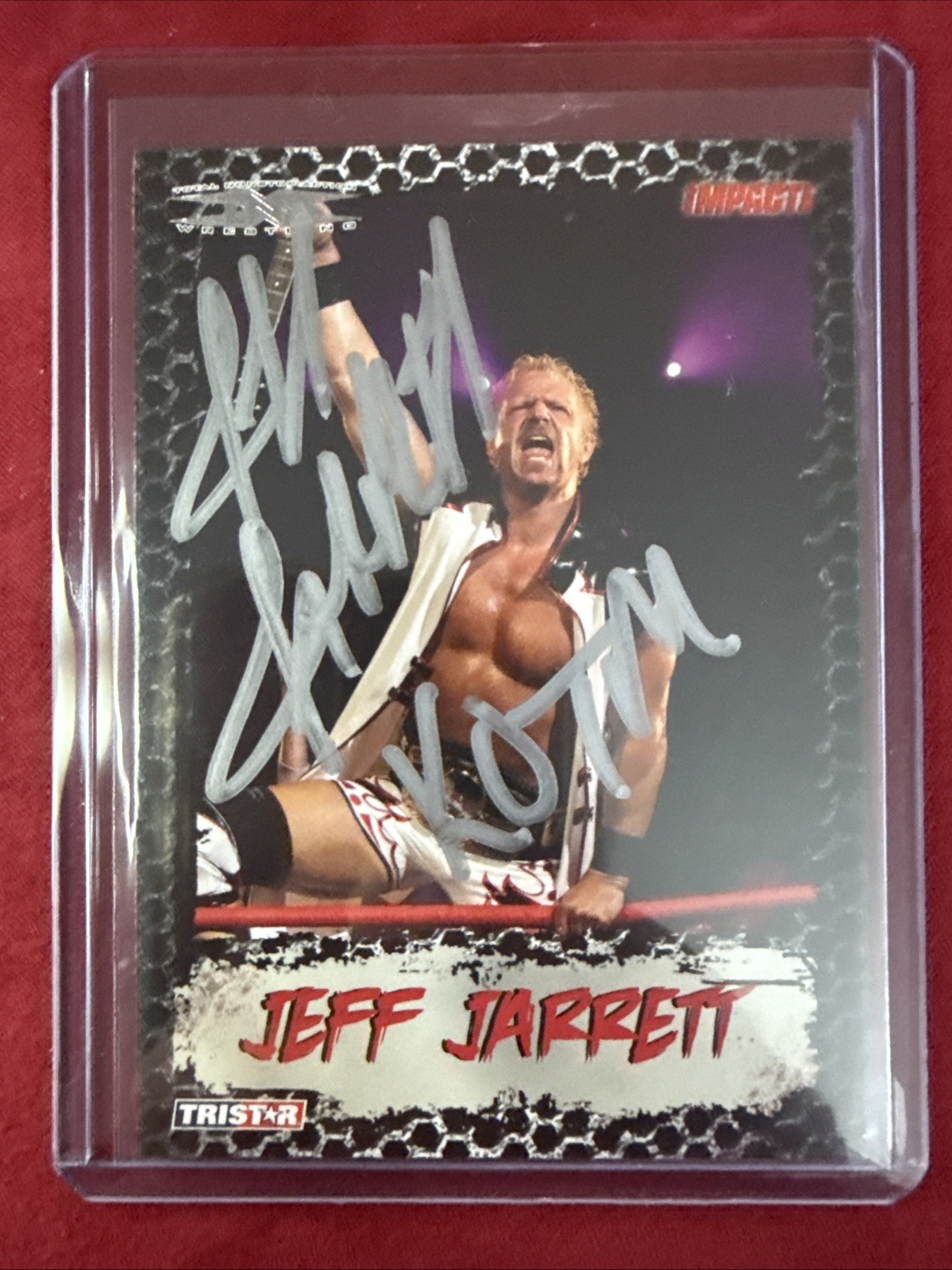 2008 TRISTAR TNA Wrestling Impact #8 Jeff Jarrett Auto /300 2008 TRISTAR TNA Wrestling Impact #8 Jeff Jarrett Auto /300