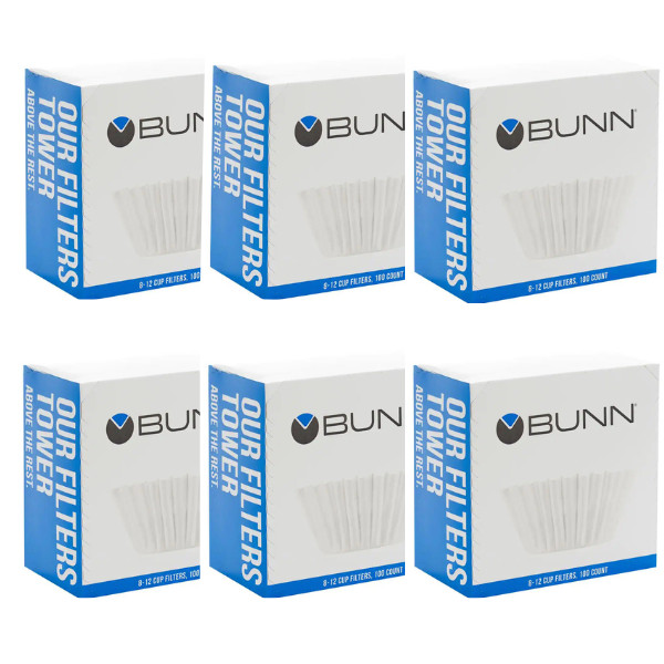 BUNN 8-12 Cup Coffee Filters, 6 each, 100ct BUNN 8-12 Cup Coffee Filters, 6 each, 100ct