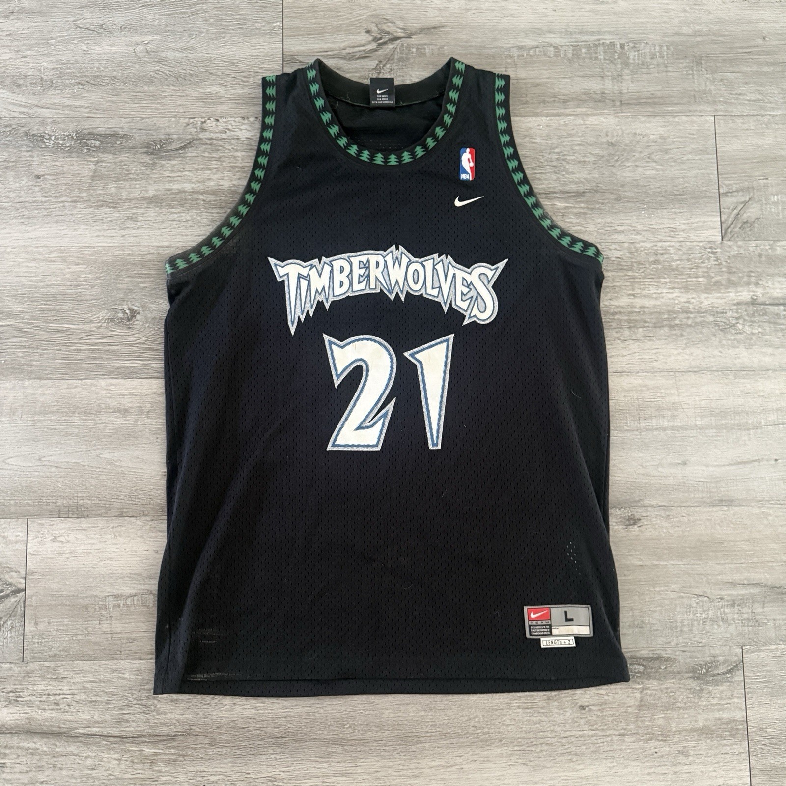 100% Authentic Nike Kevin Garnett Minnesota Timberwolves Jersey Large