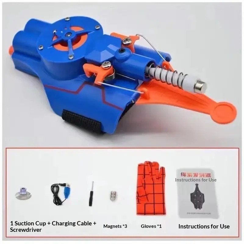 Spider Web Shooter 8ft USB Real Web Slinger and Launcher Toy for Superhero Fans