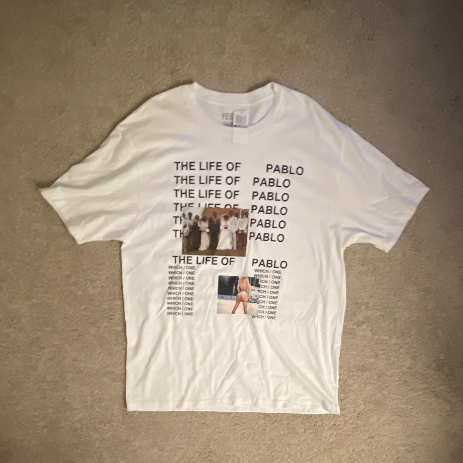 Kanye West YEEZY The Life Of Pablo Graphic White T-shirt Men’s XL Merch Kanye West YEEZY The Life Of Pablo Graphic White T-shirt Men’s XL Merch