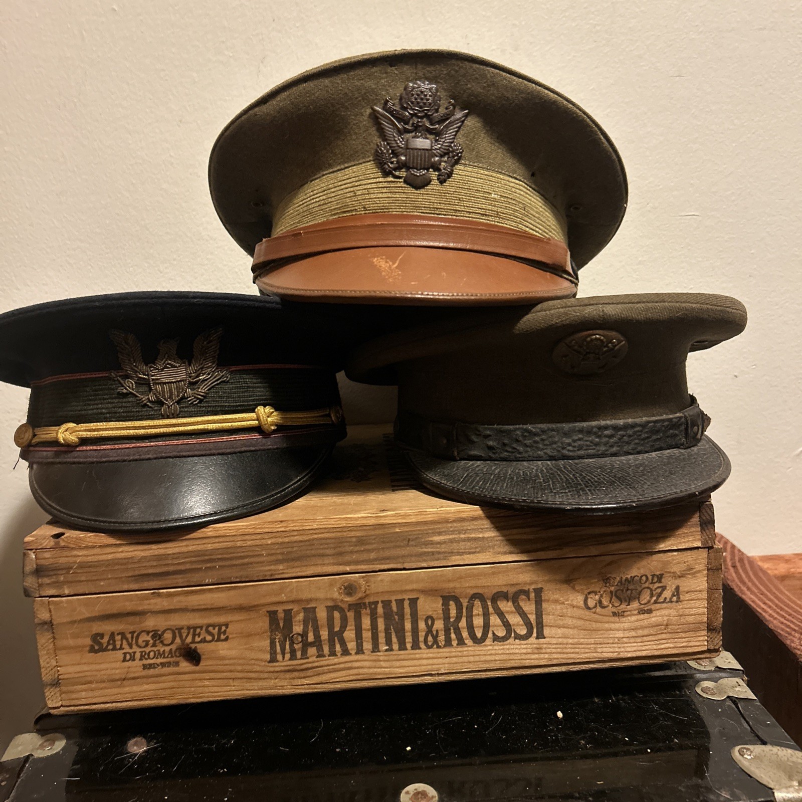 Vintage US Army Visor Hats UNKNOWN Pre WW2???? WW1???? Vintage US Army Visor Hats UNKNOWN Pre WW2???? WW1????