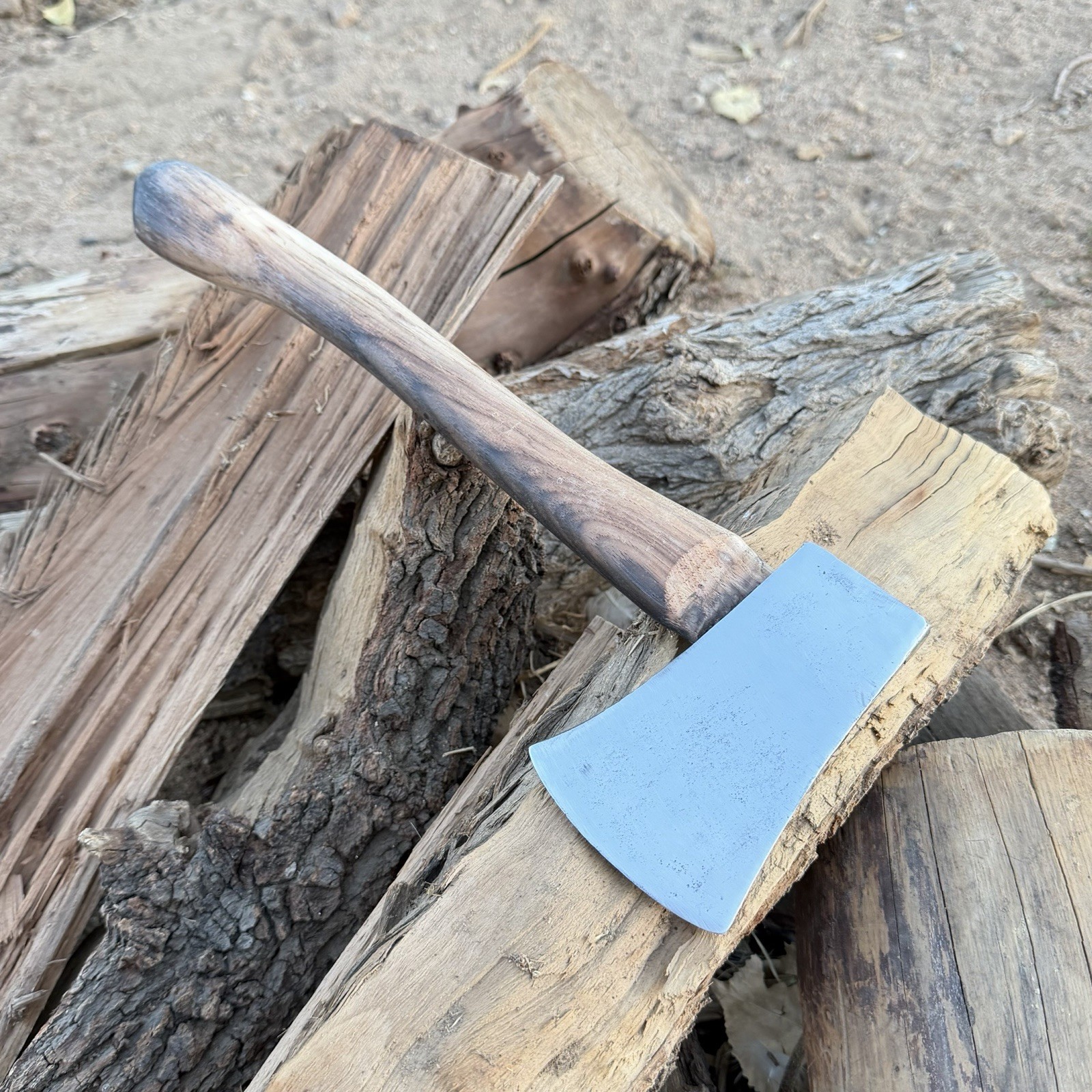 Vintage Collins Camp Axe,Belt Hatchet 1 1/4 lb With Hickory Curved Handle Vintage Collins Camp Axe,Belt Hatchet 1 1/4 lb With Hickory Curved Handle