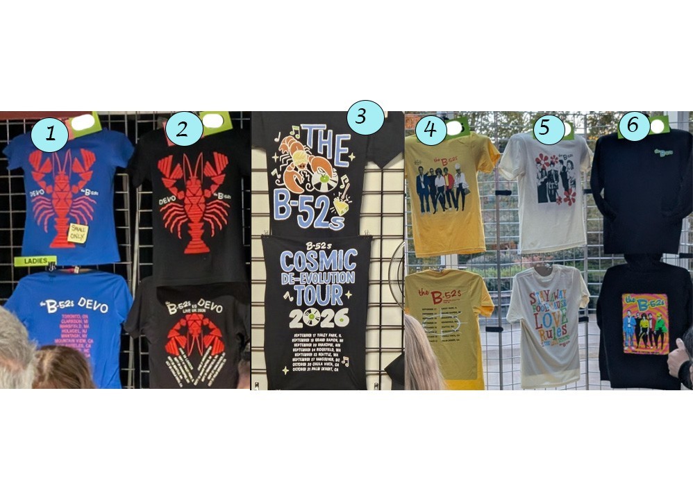 The B-52s Devo De-Evolution Tour 2026 Concert T Shirt Merch Reprint