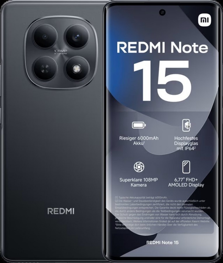 Xiaomi Redmi note 15 256 GB 8 GB RAM FACTORY UNLOCKED 108MP 6000mAh 6.77\