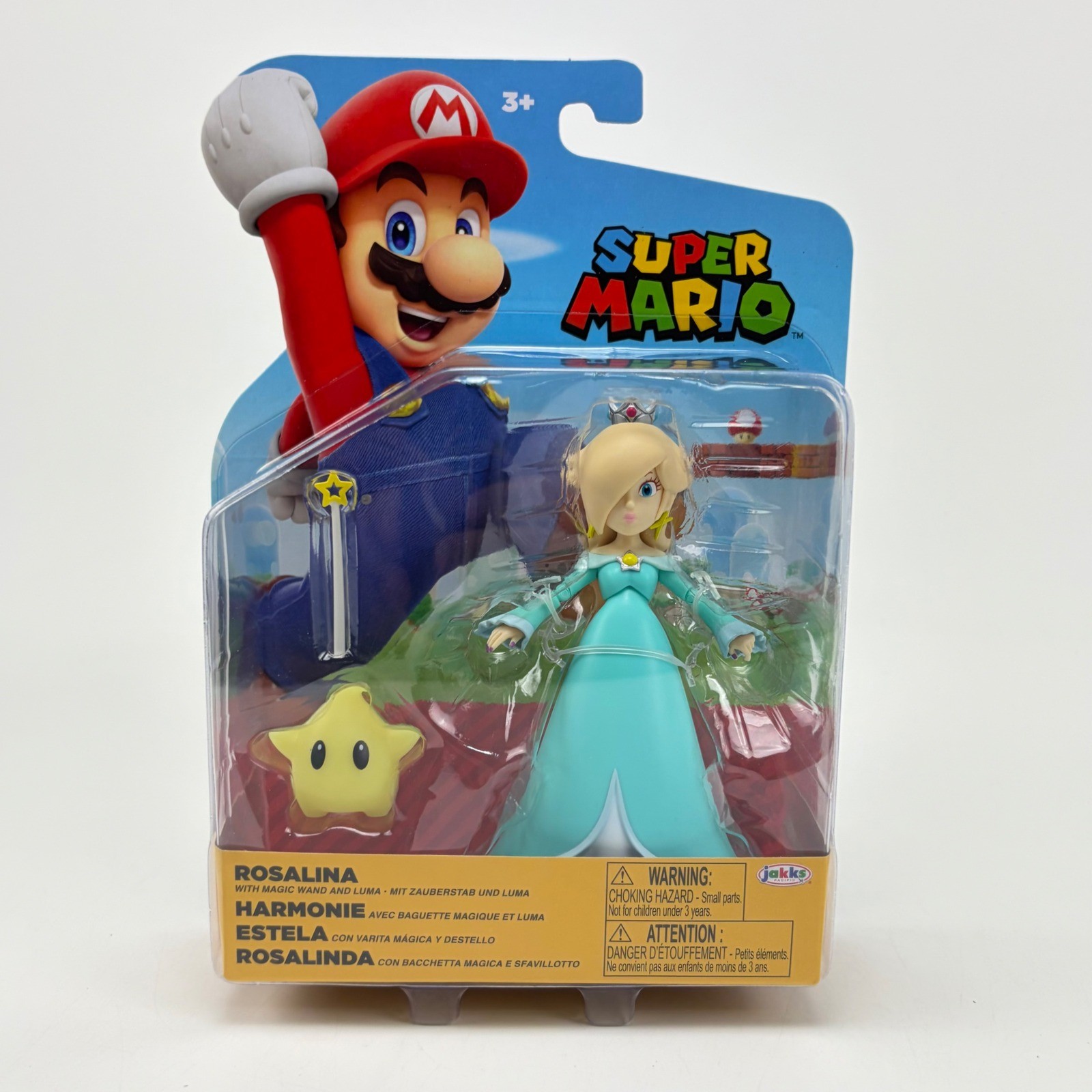 Jakks Pacific Super Mario Rosalina 4 Inch Action Figure with Luma and Wand new