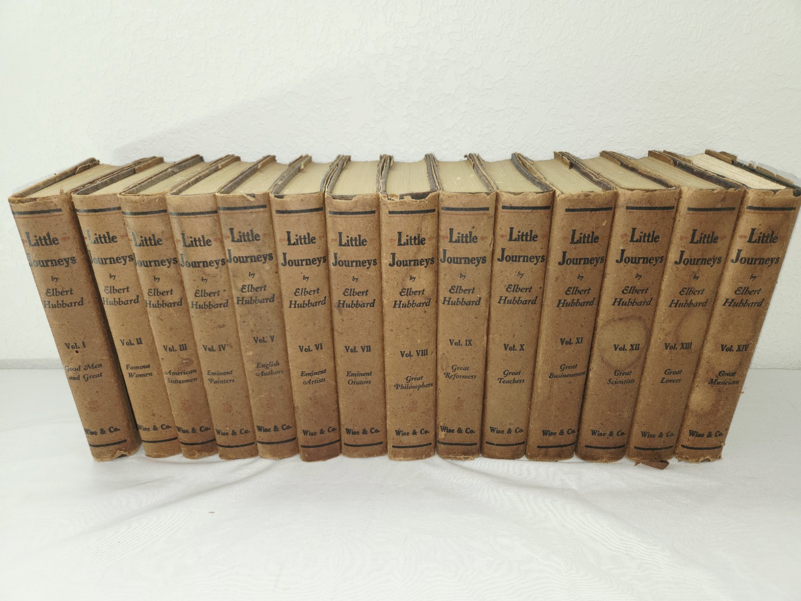 Vintage Little Journeys Homes of the Great Elbert Hubbar Complete 14 Vol Set DJ Vintage Little Journeys Homes of the Great Elbert Hubbar Complete 14 Vol Set DJ