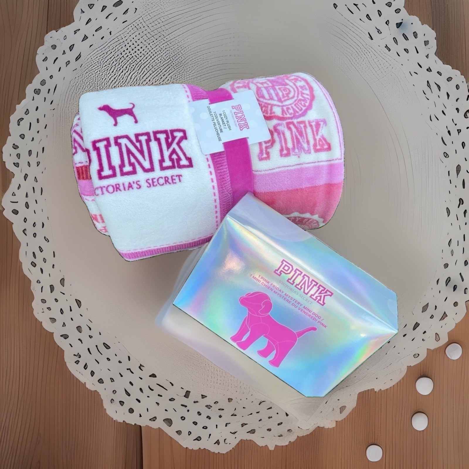 New 2026 Victoria’s Secret PINK Blanket + Mystery Mini Dog Limited Edition - NEW New 2026 Victoria’s Secret PINK Blanket + Mystery Mini Dog Limited Edition - NEW