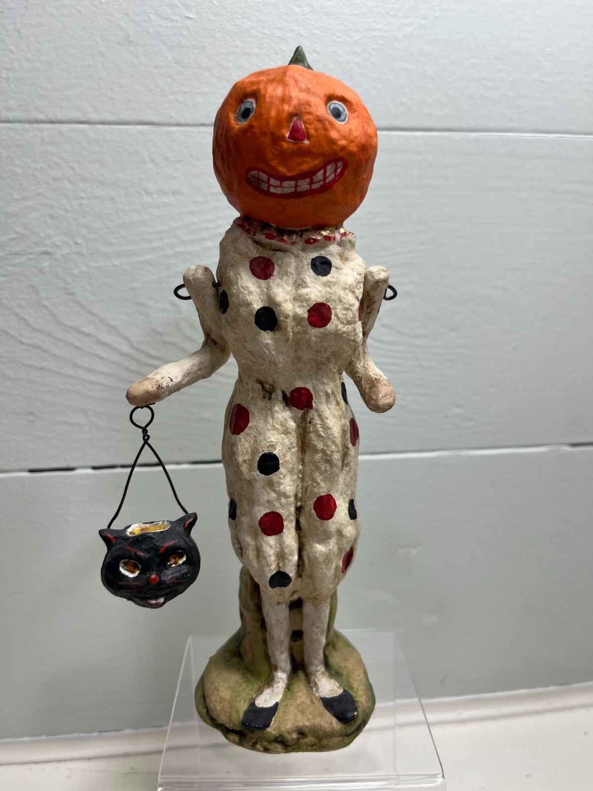 1997 Debbee Thibault Pumpkin Man Clown Halloween Figurine Limited Edition Signed