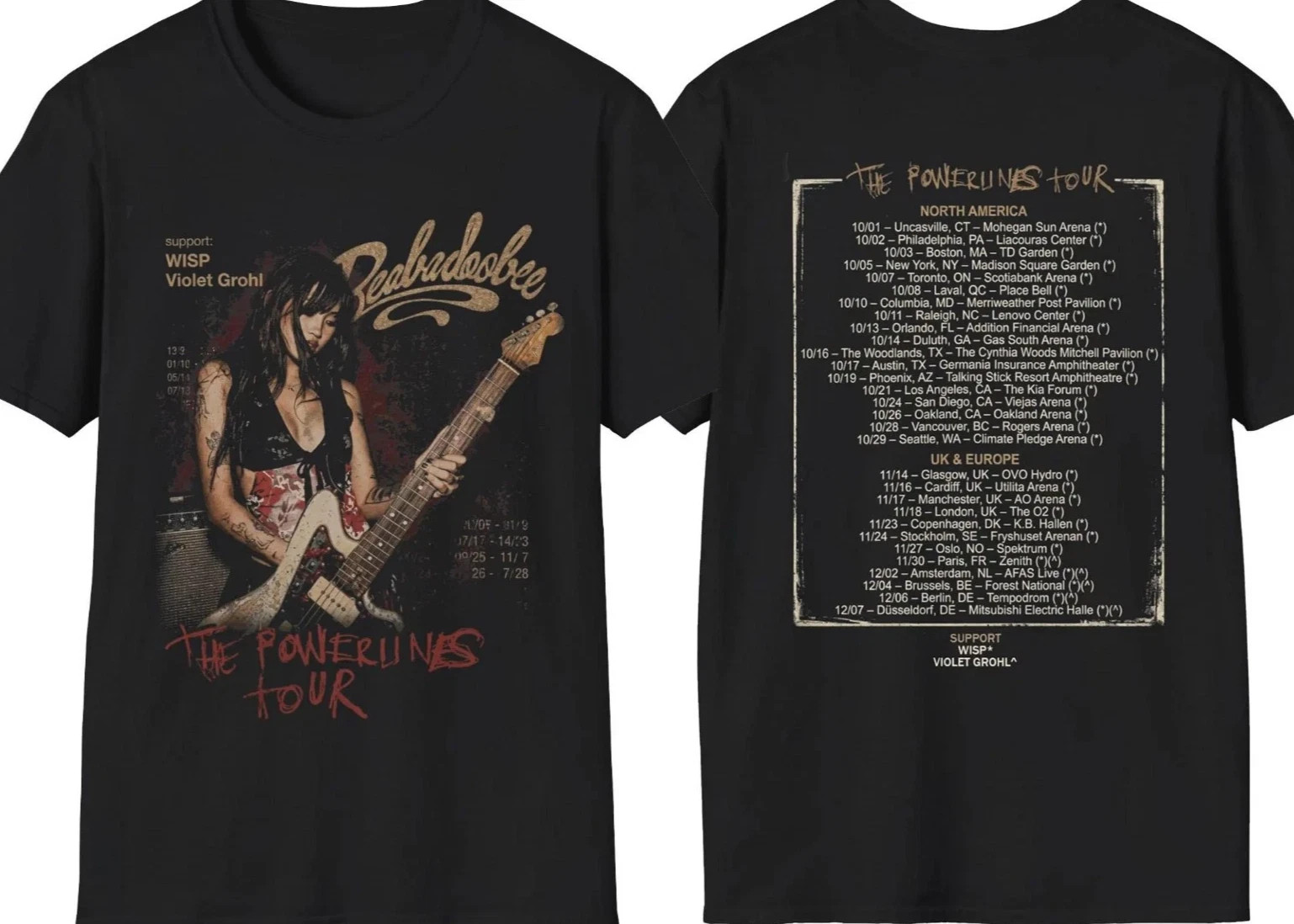 Beabadoobee World tour 2026 Unisex T-Shirt