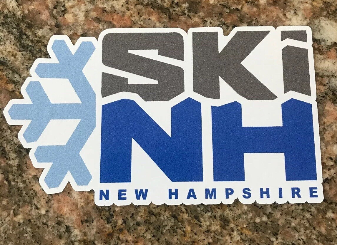 New Hampshire Ski Sticker - Skiing Snowboarding Sunapee Loon Cannon Bretton Snow