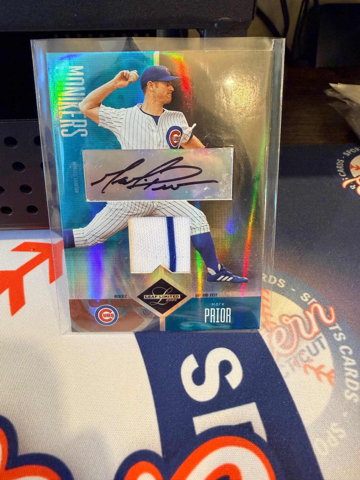 2004 Leaf Limited #101 Mark Prior Moniker Autograph Jersey #/50