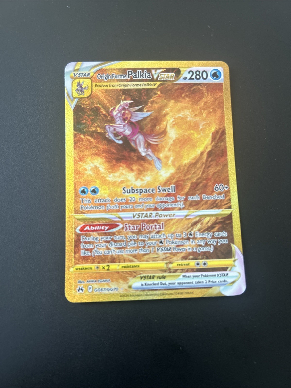 Origin Forme Palkia VSTAR (Secret) GG67/GG70 SWSH: Crown Zenith: Galarian... Origin Forme Palkia VSTAR (Secret) GG67/GG70 SWSH: Crown Zenith: Galarian...