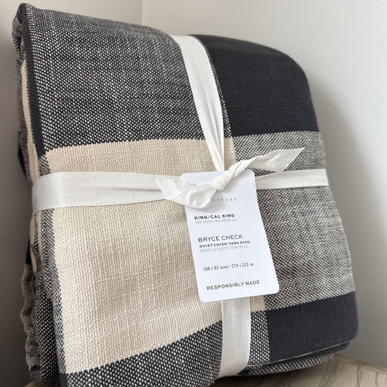Pottery Barn Bryce Buffalo Check Duvet Cover King/California King Pottery Barn Bryce Buffalo Check Duvet Cover King/California King