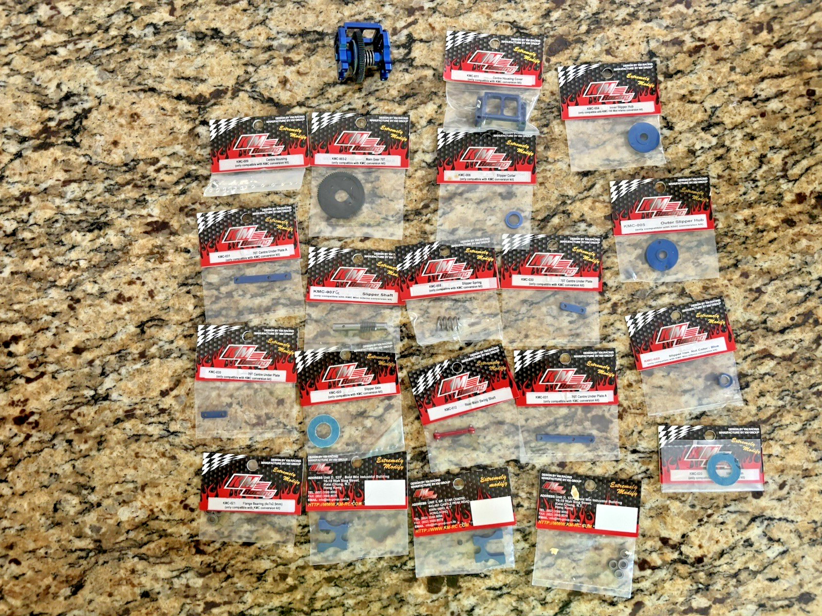 KM Racing Complete Center Differential w/Many Spares Kyosho Mini Inferno Elec KM Racing Complete Center Differential w/Many Spares Kyosho Mini Inferno Elec