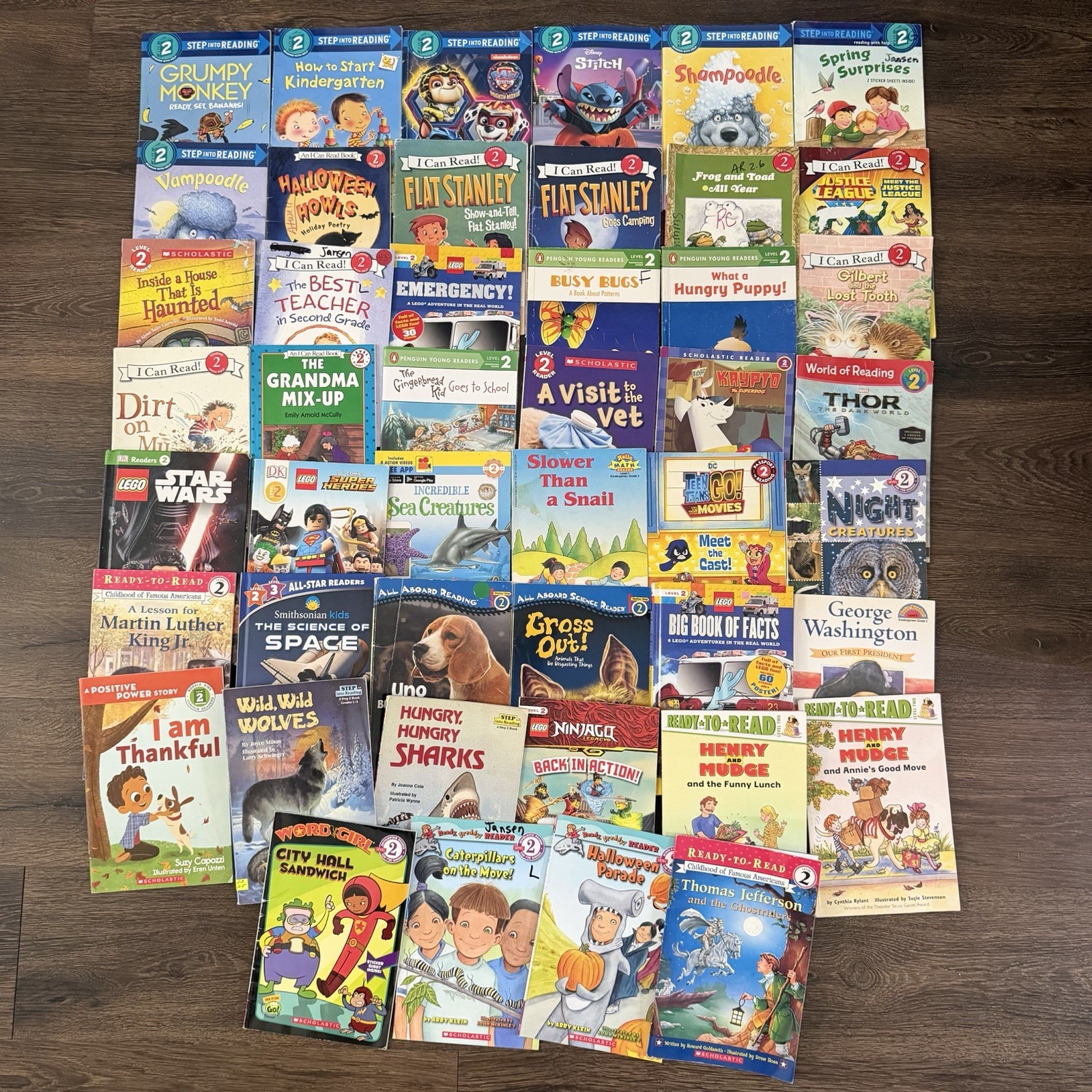 Lot of 46 Boys Level 2 Readers Early Reader Books LEGO DC Star Wars Animals