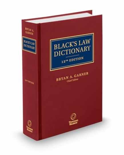 Black\'s Law Dictionary, 12th Edition - Hardcover, by Bryan A. Garner - Very Good