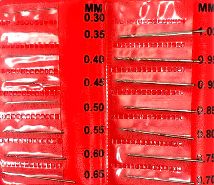 New,Drill Bit Set of 15pc Size 0.30 to 1mm HSS Steel Carbide Watch Euro Tool New,Drill Bit Set of 15pc Size 0.30 to 1mm HSS Steel Carbide Watch Euro Tool