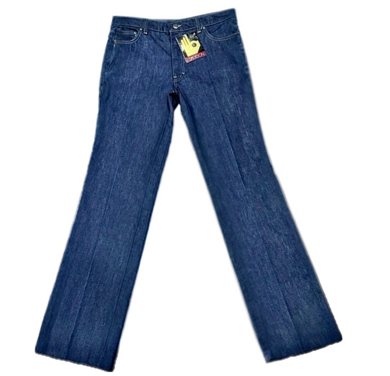 SASSON Vintage 70s OK Hand Logo Jeans Deadstock w/ Tags USA Made | Sz 32