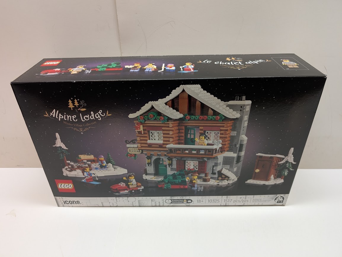 LEGO 10325 Icons: Alpine Lodge Holiday Christmas City New & Sealed w/ Shelf Wear LEGO 10325 Icons: Alpine Lodge Holiday Christmas City New & Sealed w/ Shelf Wear