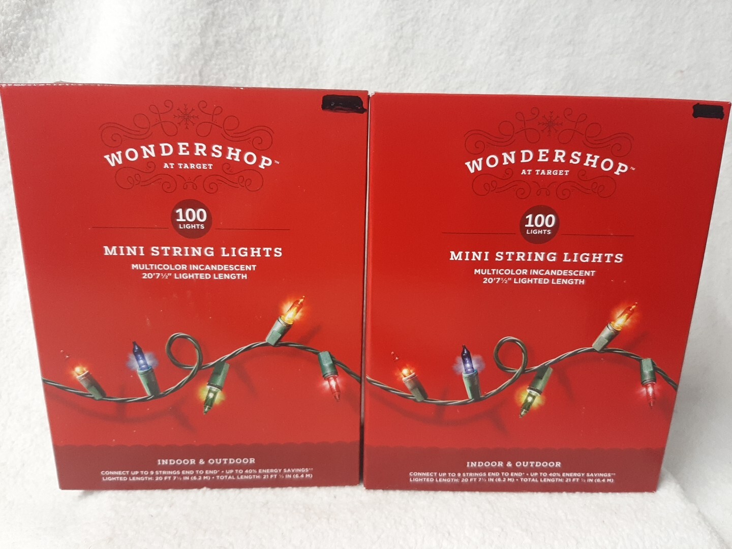 Lot Of 2 Mini String Lights Colored Wondershop 100 In Each Box Lot Of 2 Mini String Lights Colored Wondershop 100 In Each Box