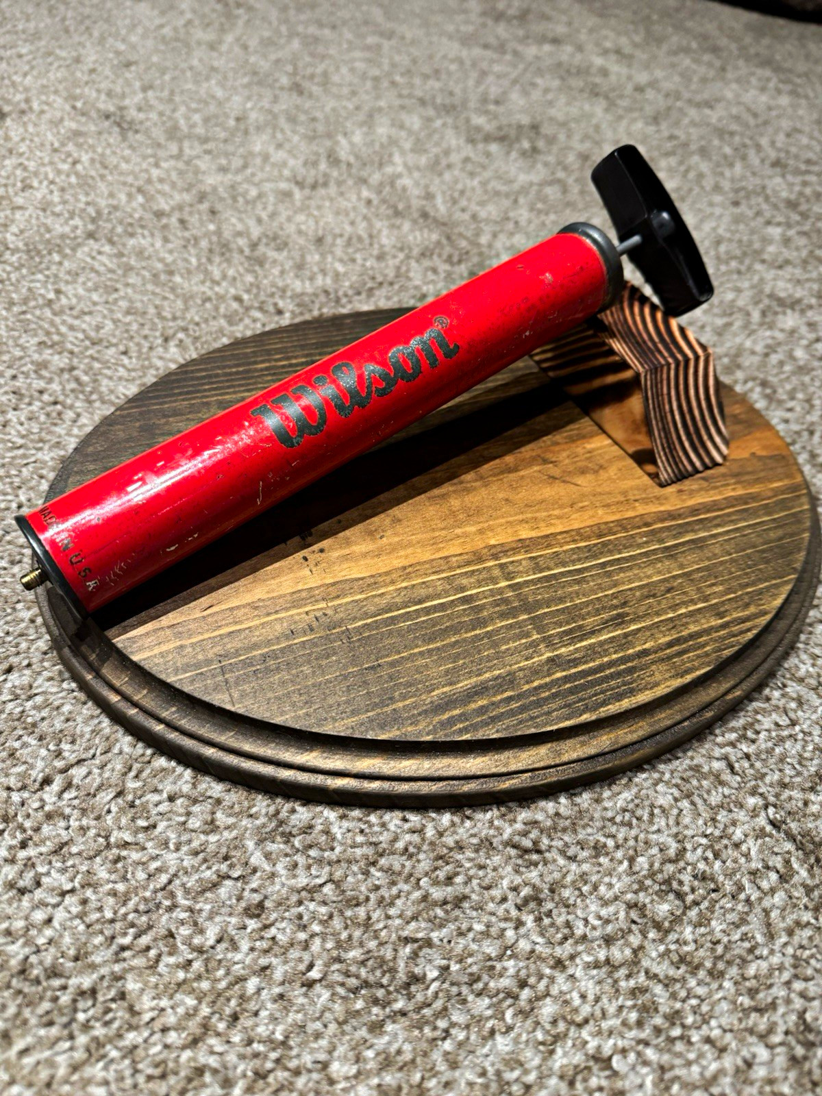 Vintage Wilson Hand Pump, Made in USA. Works great, beautiful patina.