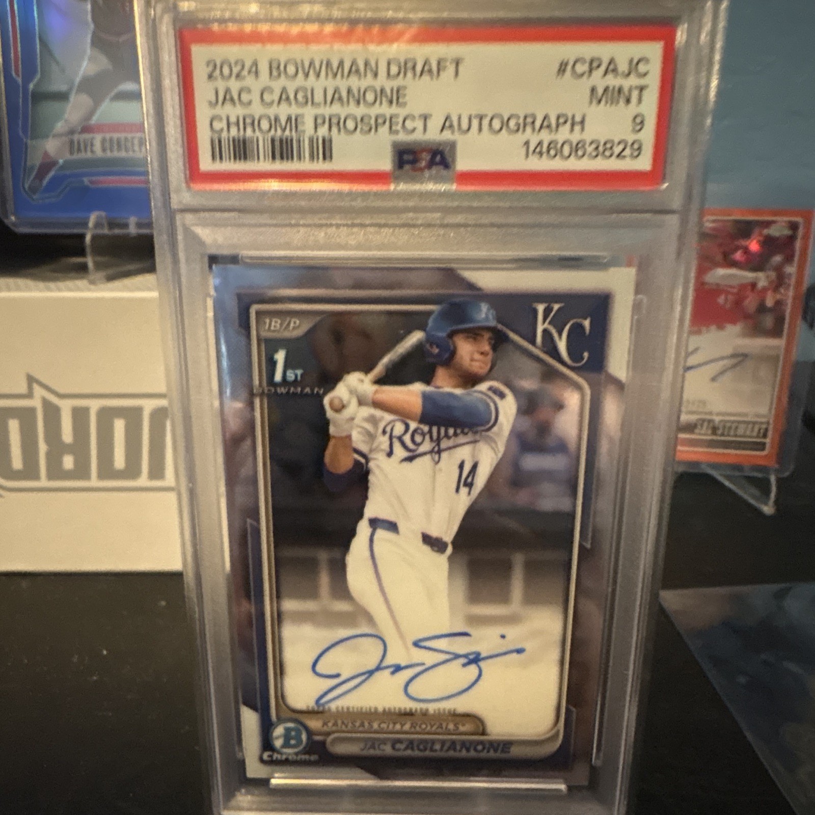 Topps 2024 Bowman Draft Chrome Prospect Auto Jac Caglianone RC #CPA-JC Topps 2024 Bowman Draft Chrome Prospect Auto Jac Caglianone RC #CPA-JC
